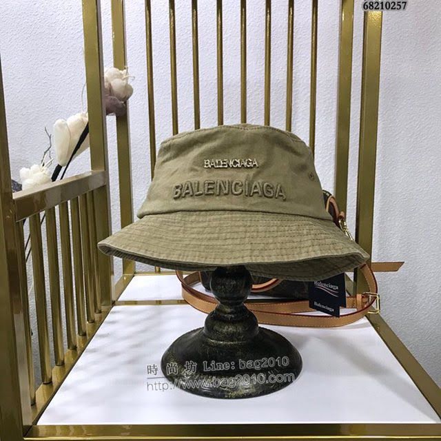 Balenciaga男女同款帽子 巴黎世家2021新款長標簡約風漁夫帽遮陽帽  mm1441